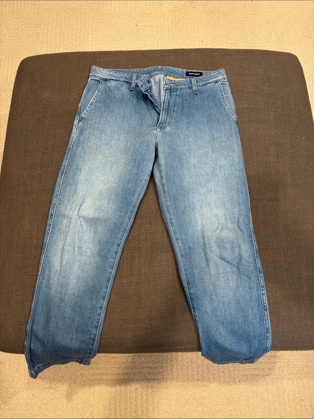 Bonobos Relaxed Light Blue Denim Jeans